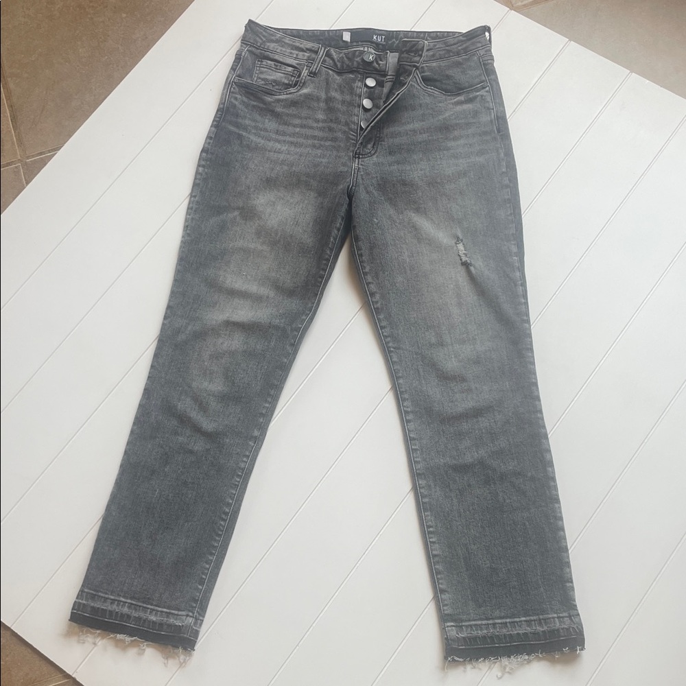 NWOT Kut From The Kloth Rosa High Rise Ankle Vintage Straight jeans! 8L